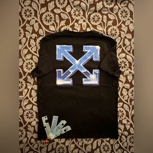 Off-White Metal Arrow Slim Cotton Jersey “Icy Ice" Virgil Abloh